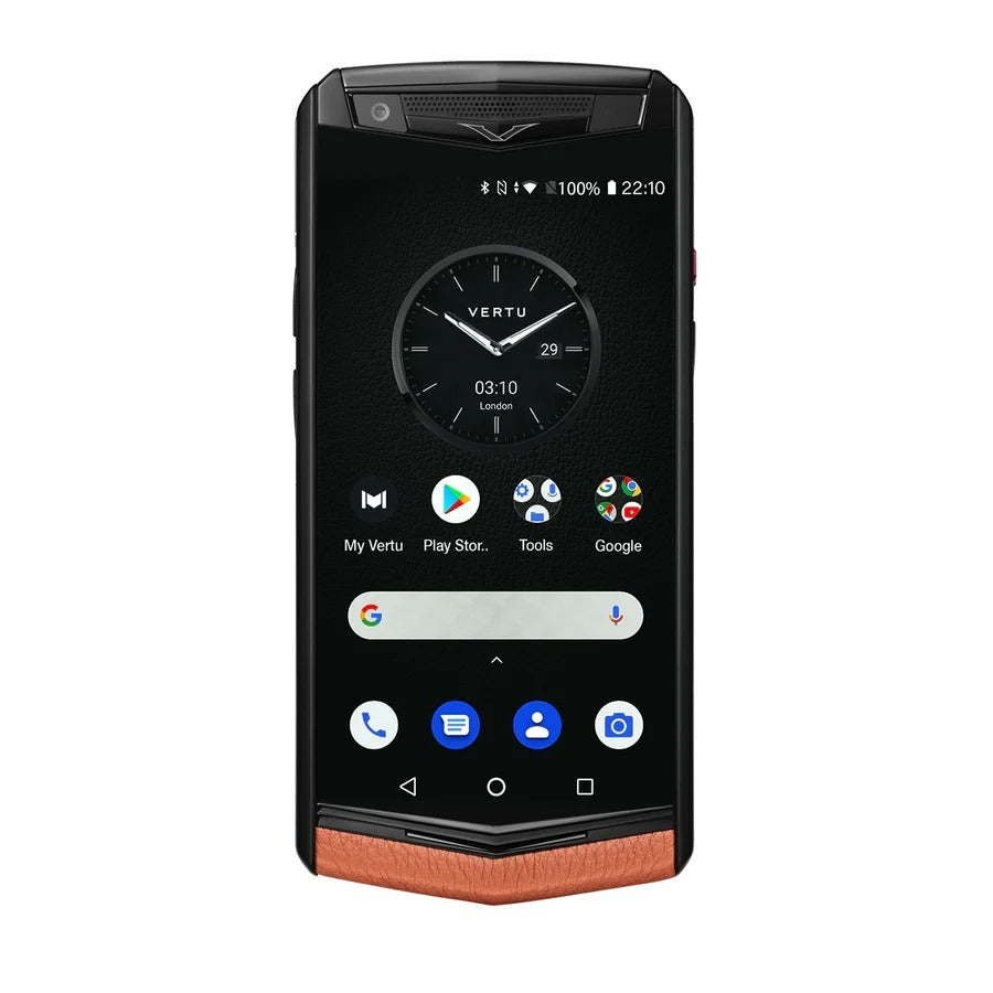 VERTU ASTER P Gothic Calf Dawning Orange Luxury Business Mobile Phone