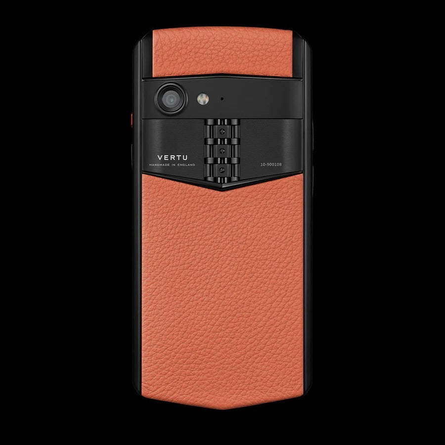 VERTU ASTER P Gothic Calf Dawning Orange Luxury Business Mobile Phone