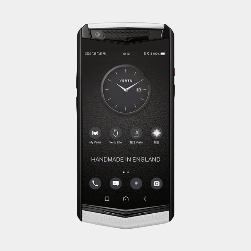 VERTU ASTER P Gothic Calf Moon White Business Luxury Mobile Phone