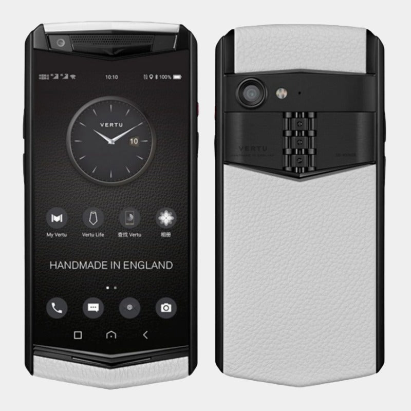 VERTU ASTER P Gothic Calf Moon White Business Luxury Mobile Phone