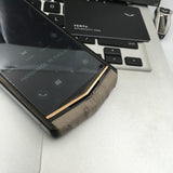 Vertu ASTER P OSTRICH Black Gold Dual Sim Business Luxury Mobile Phone