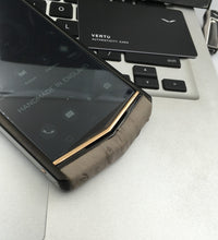 Vertu ASTER P OSTRICH Black Gold Dual Sim Business Luxury Mobile Phone