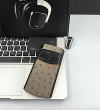 Vertu ASTER P OSTRICH Black Gold Dual Sim Business Luxury Mobile Phone