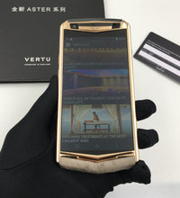 Vertu ASTER P OSTRICH Rose Gold Dual Sim Business Luxury Mobile Phone