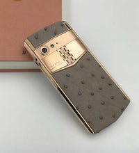 Vertu ASTER P OSTRICH Rose Gold Dual Sim Business Luxury Mobile Phone