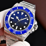 Submariner Blue Steel Automatic Mens Watch 44mm