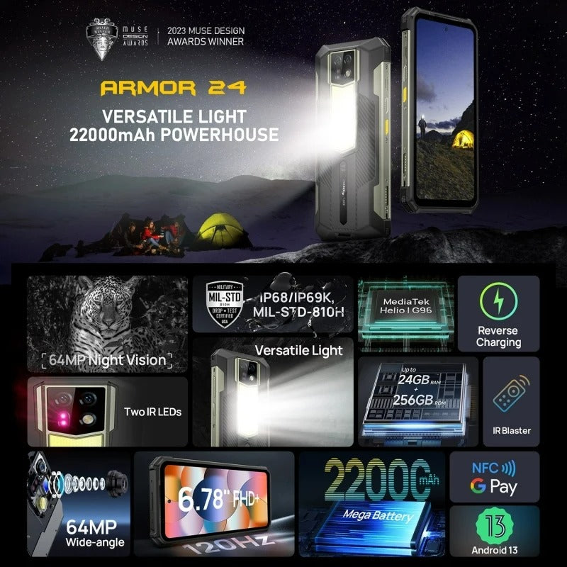 Ulefone Armor 24 Rugged Original Smart Phone
