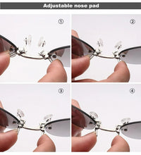 Nose Glasses Round Rimless Matrix Morpheus Frameless Sunglasses UV400