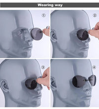 Nose Glasses Round Rimless Matrix Morpheus Frameless Sunglasses UV400