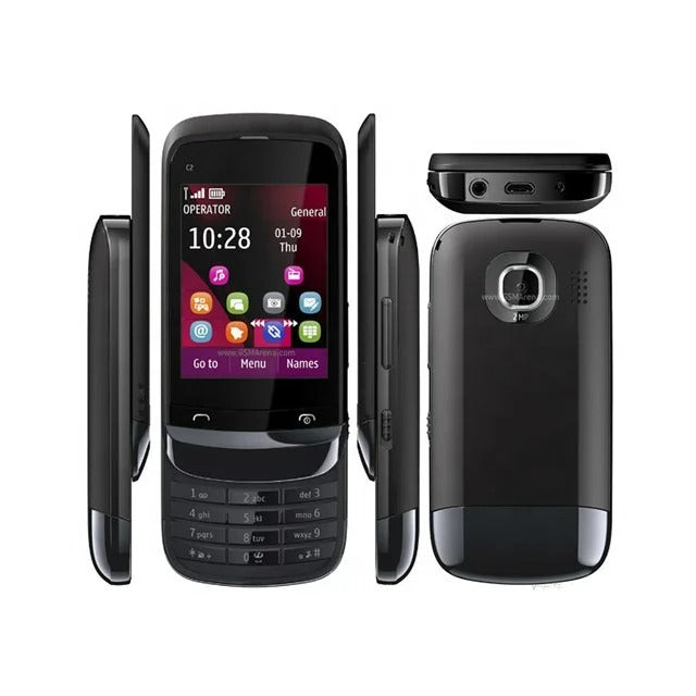 Nokia C2-02 Touch and Type Original Slide Phone