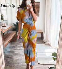 2021 Women Sexy Deep V Draped Shirt Long Dress Fashion Button Slit Bandage Beach Dress Lady Elegant Casual Short Sleeve Dresses