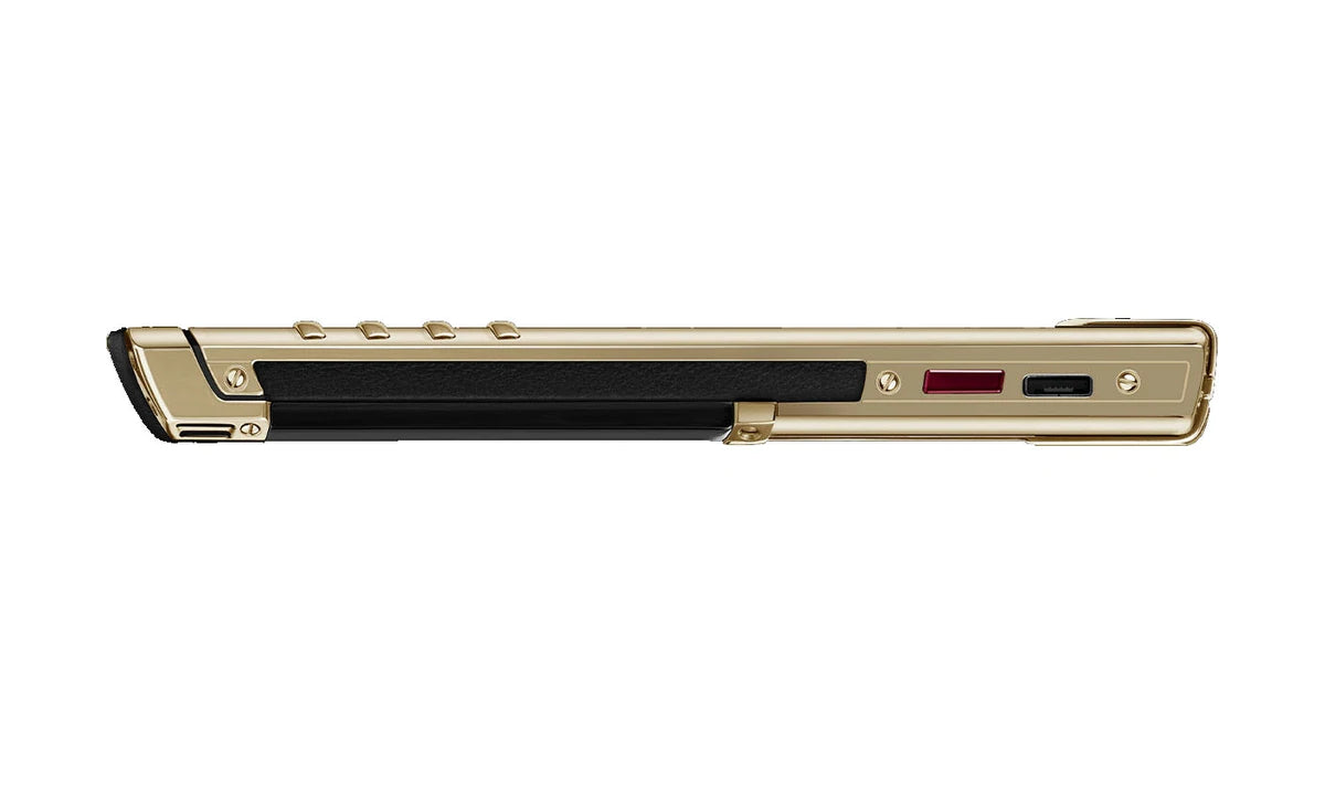 Vertu Signature 18Ct Real Gold Black Ceramic Keypad Mobile