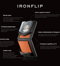 Vertu Ironflip Orange Calfskin Series Android Mobile Phone