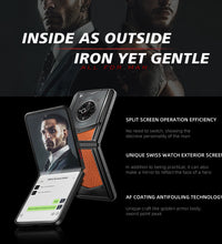Vertu Ironflip Orange Calfskin Series Android Mobile Phone
