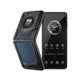 Vertu Ironflip Blue Calfskin Series Luxury Mobile Fliphone