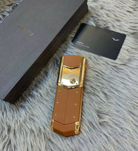 Vertu Signature S Camel Brown Leather Keypad Button Mobile Phone