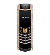 Vertu Signature Black Gold Diamond Black Keypad Mobile Phone