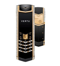 Vertu Signature Black Gold Diamond Black Keypad Mobile Phone
