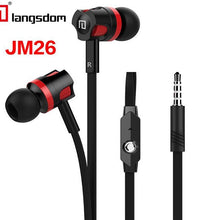 Original Langsdom JM26 In Ear Earphone Wired 3.5mm Sport Headset Bass Stereo Music Earphones with Mic for Iphone Samsung XiaoMi - astore.in