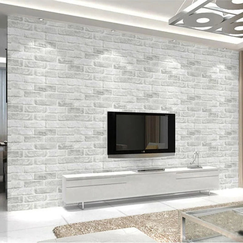 Pvc 3D Brick Wallpaper for Home Size 57 Sqft roll Size