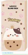 Miniso Milk Tea Series Blind Box Stationery Set (Gel Pen×1, Sticky Notes×1, Washi Tape×1)(Kitten)