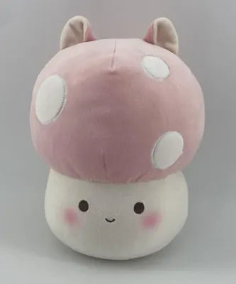 Miniso 9.5in. Mushroom Plush Toy(Cat Ears, Pink)