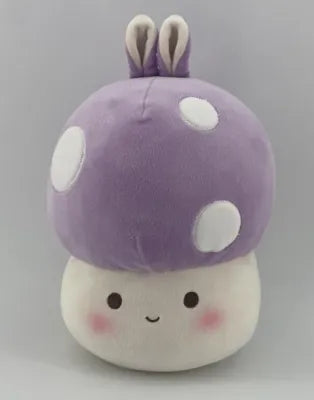 Miniso 9.5in. Mushroom Plush Toy(Bunny Ears, Purple)