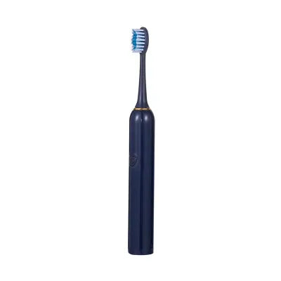 Miniso Battery Powered Roman Pillar Design Electric Toothbrush with 3 Heads (Navy Blue)