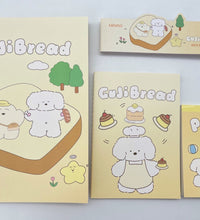 Miniso Guji Guji Bread Baking Series Stitch-bound Book (3 Pcs)(Beige)