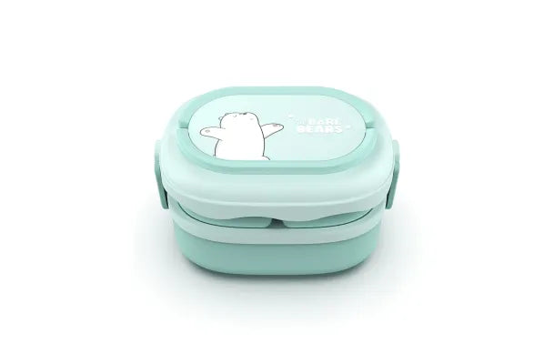 Miniso We Bare Bears Collection Double Layered Bento Box(Ice Bear)