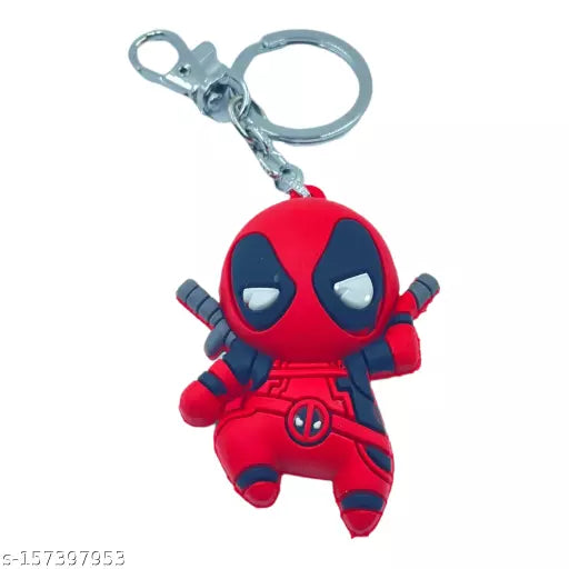 Marvel 3D Deadpool Keychain (Soft Rubber) for - Girls,Boys and Kids
