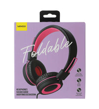 Miniso Foldable Headphones(Pink & Black)