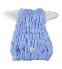 Miniso Cat Ears Hair Drying Cap(Blue)