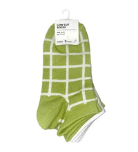 Miniso Mixed Women＇s Low-cut Socks 3 Pairs(Green)