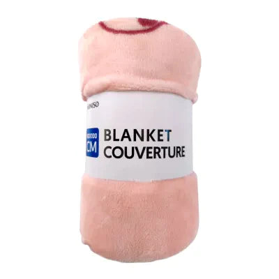 Miniso Cartoon Blanket(Light Pink)