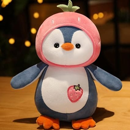 Baby Fruit Penguin Stuffed Soft Toy | Pink 35 cm for Plush Toys
