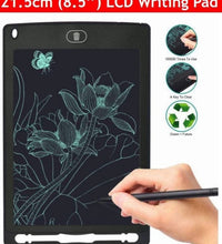 Re-Writable LCD Writing Tablet 8.5 Inch E-Notepad Ruff Pad with Screen 21.5cm for Drawing, Playing, Handwriting Gifts and Stylus Pen for Kids & Adults (Black)