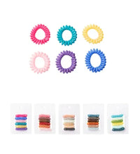 Miniso 4.0 Colored Spiral Hair Ties (6pcs) s2
