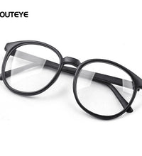 OUTEYE  Men/ Women Vintage Glasses Round Large Optical Frame Unisex Eyeglass Clear Lens - astore.in