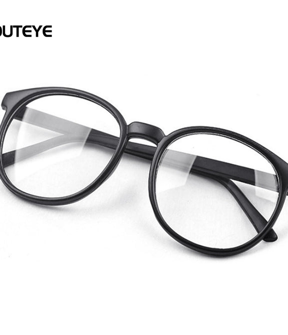 OUTEYE  Men/ Women Vintage Glasses Round Large Optical Frame Unisex Eyeglass Clear Lens - astore.in