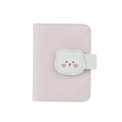 Miniso Cute Bear Card Holder(Pink)
