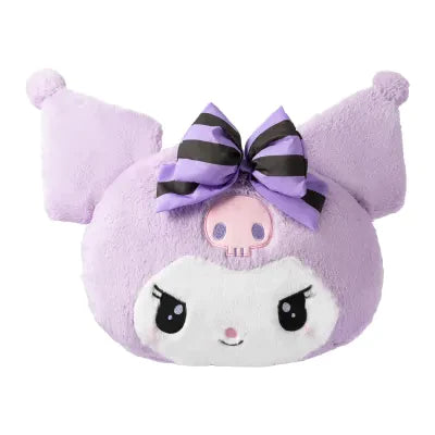 Miniso Kuromi Series Purple Head-Shape Pillow (Kuromi)