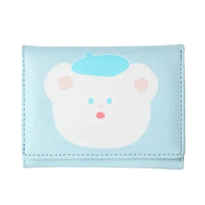 Miniso HoHo Bear Summer Sparkling Ice Series Women's Wallet(Blue)