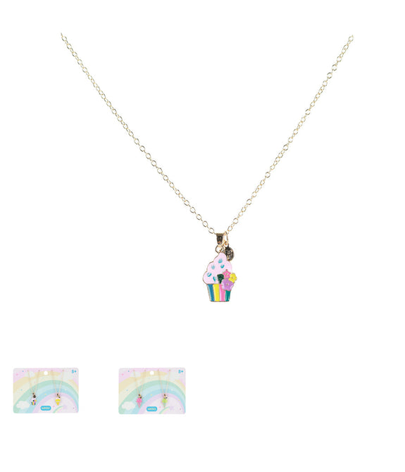 Miniso Funny Series Colorful Ice-cream Cone Necklace (1 Pair)