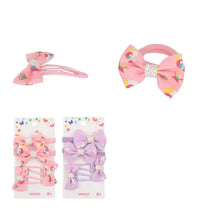 Miniso Unicorn Series Cute Bow Hair Accessories Kit (4 pcs)