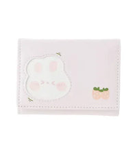 Miniso Women's Strawberry Rabbit Trifold Wallet(Pink)
