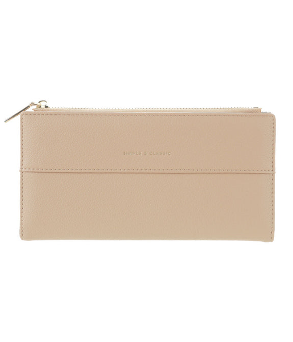 Miniso Women's Long Wallet with Golden Letters(Apricot)