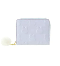 Miniso Women's Bunny Embossed Wallet with Pom Pom Slider