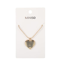 Miniso Fashion Series Butterfly Heart Pendant Necklace (1 pc)