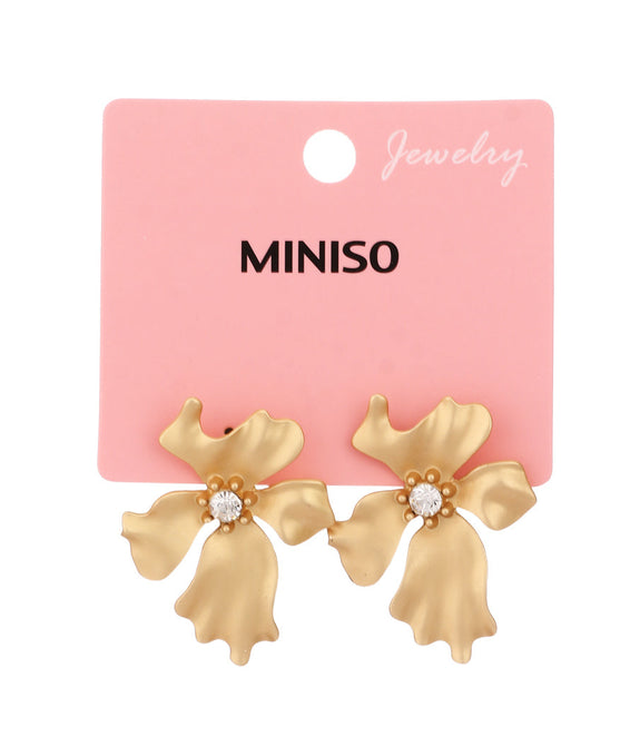 Miniso Matte Flower Earrings (1 Pair)